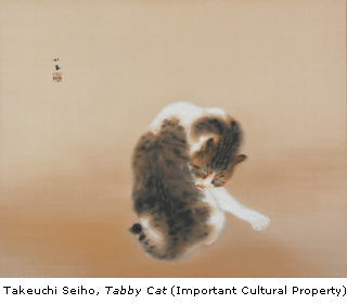 Takeuchi Seiho, Tabby Cat (Important Cultural Property)